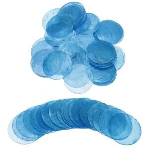 Uxcell 60Pcs Capiz Shells 2" Round Natural Shells with 2 Holes (C116)